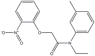 N-ethyl-N-(3-methylphenyl)-2-(2-nitrophenoxy)acetamide 구조식 이미지