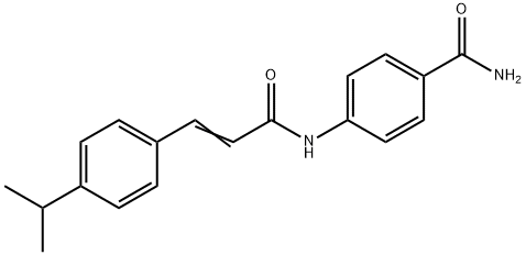 4-{[3-(4-isopropylphenyl)acryloyl]amino}benzamide 구조식 이미지