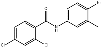 N-(4-bromo-3-methylphenyl)-2,4-dichlorobenzamide 구조식 이미지