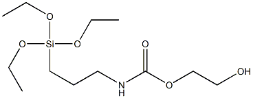 Carbamic acid, [3-(triethoxysilyl)propyl]-, 2-hydroxyethyl ester Structure