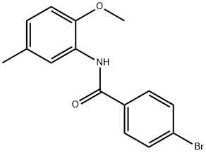 4-bromo-N-(2-methoxy-5-methylphenyl)benzamide 구조식 이미지