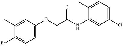 2-(4-bromo-3-methylphenoxy)-N-(5-chloro-2-methylphenyl)acetamide 구조식 이미지