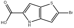 2-bromo-4H-thieno[3,2-b]pyrrole-5-carboxylic acid 구조식 이미지