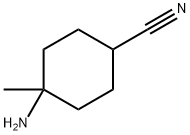 4-Amino-4-methylcyclohexanecarbonitrile 구조식 이미지