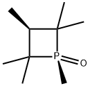 Phosphetane, 1,2,2,3,4,4-hexamethyl-, 1-oxide, cis- Structure