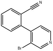 3-Bromo-4-(2-cyanophenyl)pyridine 구조식 이미지