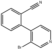 3-Bromo-4-(2-cyanophenyl)pyridine Structure