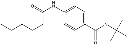 N-(tert-butyl)-4-(hexanoylamino)benzamide Structure