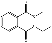 1,2-Benzenedicarboxylic acid, 1-ethyl 2-methyl ester 구조식 이미지