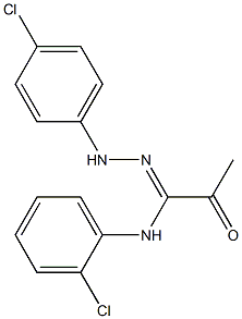N-(2-chlorophenyl)-N'-(4-chlorophenyl)-2-oxopropanehydrazonamide Structure