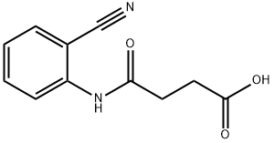 N-(2-Cyano-phenyl)-succinamic acid 구조식 이미지