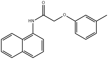 2-(3-methylphenoxy)-N-(1-naphthyl)acetamide 구조식 이미지