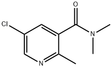 3-Pyridinecarboxamide, 5-chloro-N,N,2-trimethyl- 구조식 이미지