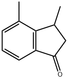 3,4-dimethyl-2,3-dihydro-1H-inden-1-one Structure