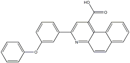 3-(3-phenoxyphenyl)benzo[f]quinoline-1-carboxylic acid 구조식 이미지