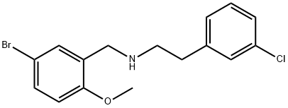 N-(5-bromo-2-methoxybenzyl)-2-(3-chlorophenyl)ethanamine 구조식 이미지