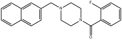 1-[(2-fluorophenyl)carbonyl]-4-(naphthalen-2-ylmethyl)piperazine 구조식 이미지