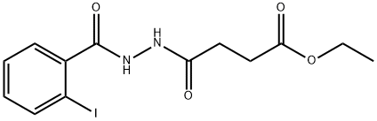 ethyl 4-[2-(2-iodobenzoyl)hydrazino]-4-oxobutanoate 구조식 이미지