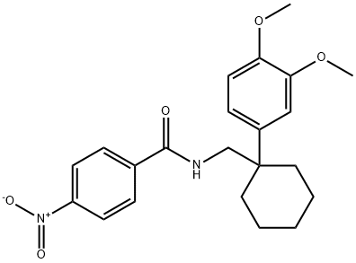 N-{[1-(3,4-dimethoxyphenyl)cyclohexyl]methyl}-4-nitrobenzamide Structure