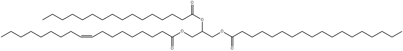 1-Stearoyl-2-Palmitoyl-3-Oleoyl-rac-glycerol Structure