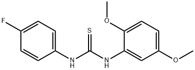 N-(2,5-dimethoxyphenyl)-N'-(4-fluorophenyl)thiourea 구조식 이미지