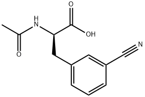 (2R)-2-acetamido-3-(3-cyanophenyl)propanoic acid Structure