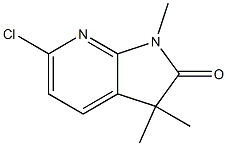 6-chloro-1,3,3-trimethyl-1,3-dihydro-2H-pyrrolo[2,3-b]pyridin-2-one Structure