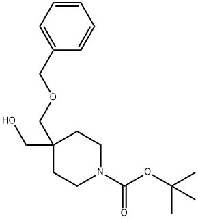 1-Boc-4-(hydroxymethyl)-4-[(benzyloxy)methyl]piperidine Structure