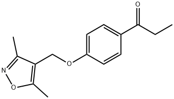 1-{4-[(3,5-dimethyl-1,2-oxazol-4-yl)methoxy]phenyl}propan-1-one Structure
