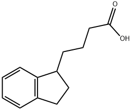 4-(2,3-dihydro-1H-inden-1-yl)butanoic acid 구조식 이미지