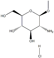 Methyl 2-amino-2-deoxy-b-D-glucopyranoside HCl 구조식 이미지