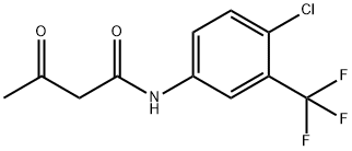 N-[4-클로로-3-(트리플루오로메틸)페닐]-3-옥소부탄아미드 구조식 이미지
