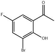 1-(3-Bromo-5-fluoro-2-hydroxy-phenyl)-ethanone 구조식 이미지