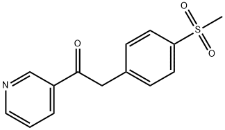 Ethanone, 2-[4-(methylsulfonyl)phenyl]-1-(3-pyridinyl)- 구조식 이미지