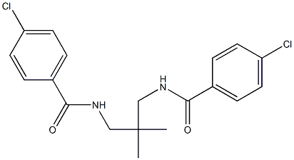 4-chloro-N-{3-[(4-chlorobenzoyl)amino]-2,2-dimethylpropyl}benzamide Structure