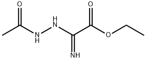 Acetic acid, 2-(2-acetylhydrazinyl)-2-imino-, ethyl ester Structure