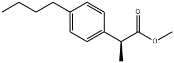 (S)-methyl 2-(4-butylphenyl)propanoate Structure