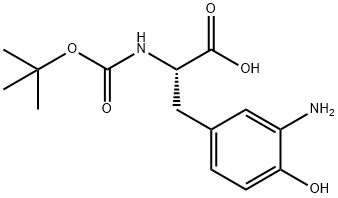 N-Boc-DL-3-aminotyrosine Structure