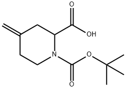 1-[(tert-Butoxy)carbonyl]-4-methylidenepiperidine-2-carboxylic acid Structure