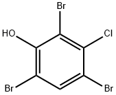 2,4,6-tribromo 3-chlorophenol 구조식 이미지