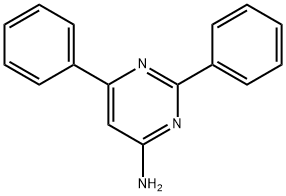 4-Amino-2,6-diphenylpyrimidine 구조식 이미지