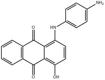 1-((4-aminophenyl)amino)-4-hydroxyanthracene-9,10-dione Structure