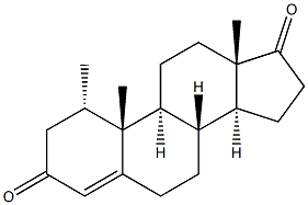 1 alpha-Methyl-4-androstene-3,17-dione Structure