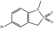 5-bromo-1-methyl-1,3-dihydrobenzo[c]isothiazole 2,2-dioxide Structure