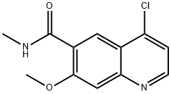 N-methyl-4-chloro-7-methoxyquinoline-6-carboxamide Structure