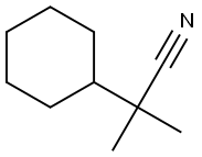 2-cyclohexyl-2-methylpropanenitrile Structure