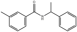 3-methyl-N-(1-phenylethyl)benzamide Structure