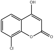 8-chloro-4-hydroxy-2H-1-benzopyran-2-one Structure