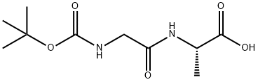 (2S)-2-[[2-[(2-methylpropan-2-yl)oxycarbonylamino]acetyl]amino]propanoic acid 구조식 이미지