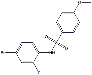 N-(4-bromo-2-fluorophenyl)-4-methoxybenzenesulfonamide 구조식 이미지